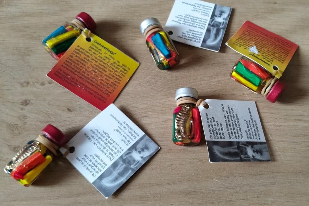 NIEUW*5 GELUKS FLESJES*TALISMAN, Verzenden, Nieuw
