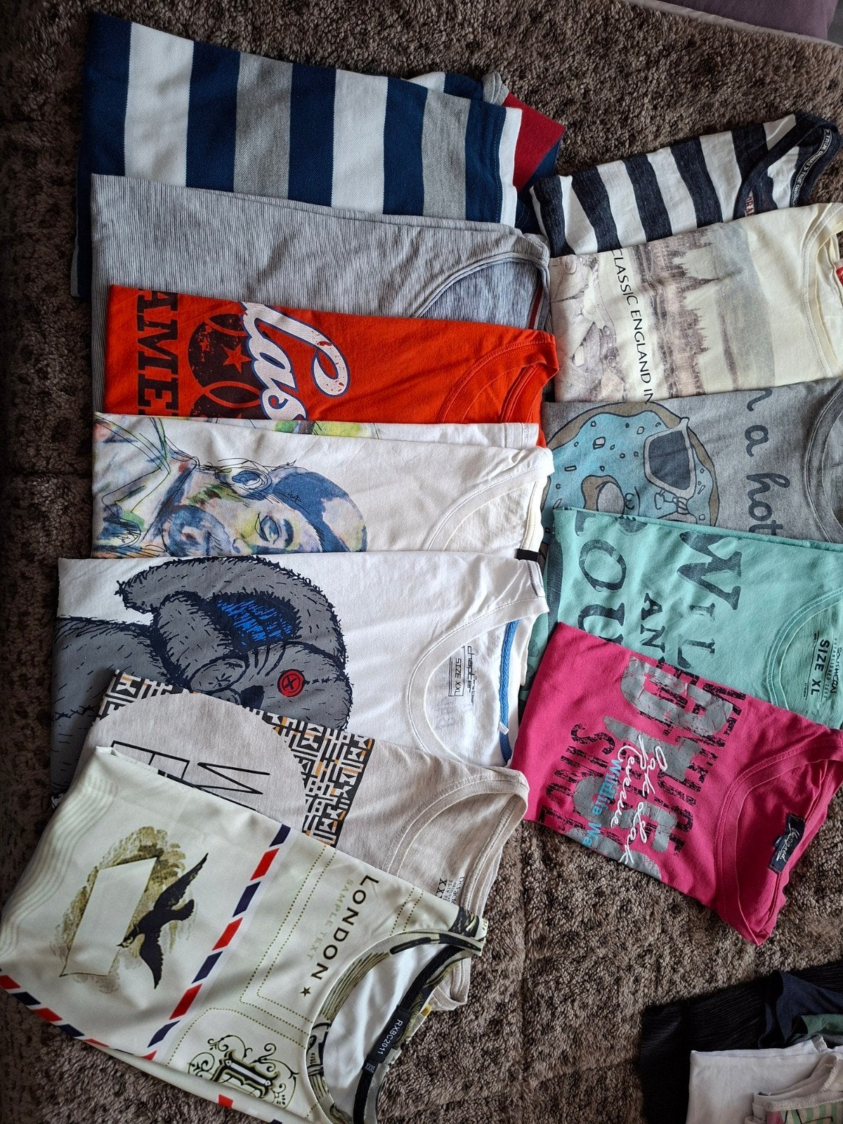 gratis T-shirt heren, Ophalen, Gedragen, Maat 52/54 (L)