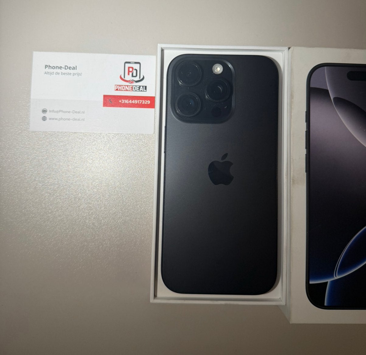 iPhone 16 pro 256 gb zwart factuur + Garantie, Telecommunicatie, Apple, Apple, Zwart, Nieuw