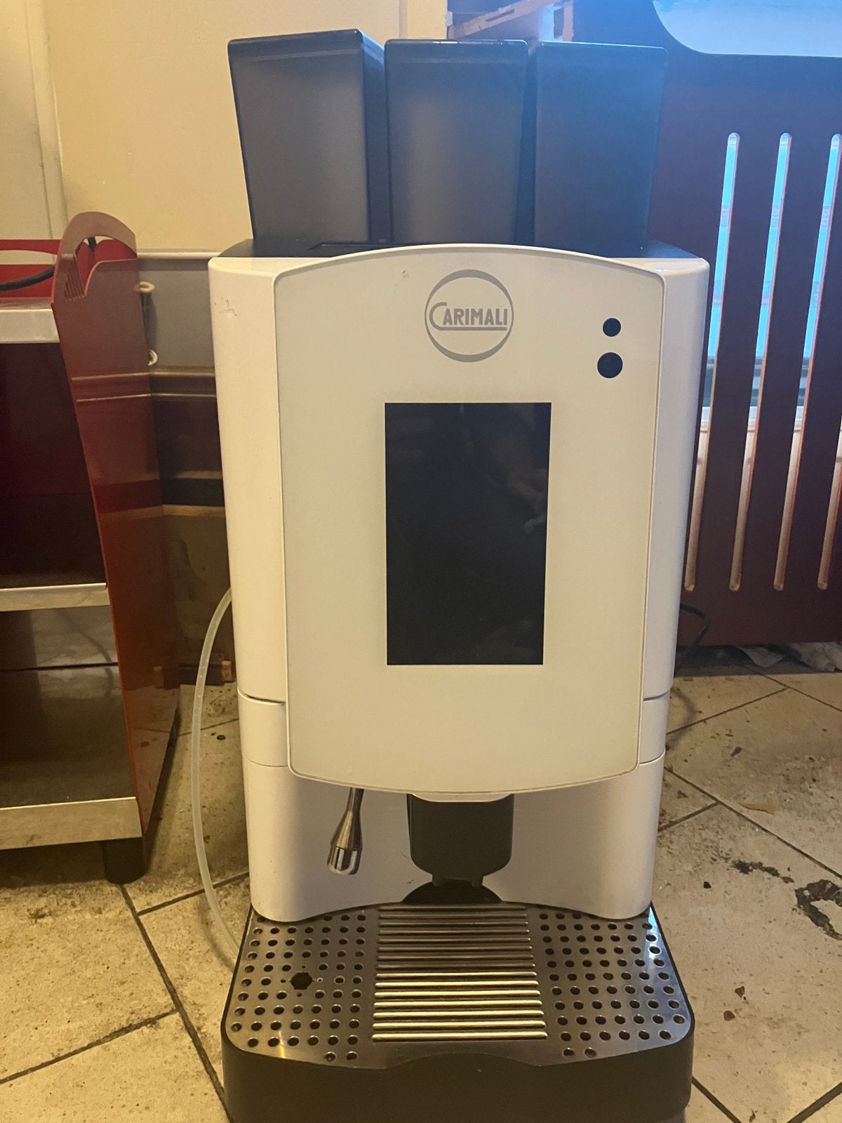 Carimali volautomatische koffiemachine met storing, Ophalen, Niet werkend, Koffiemachine