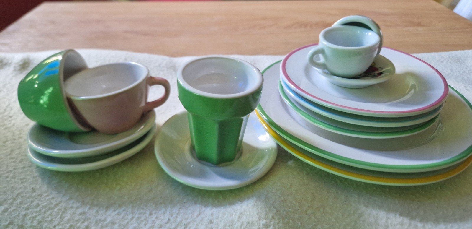 Vintage Aardewerk Kinderservies - Speelgoed Serviesgoed, Ophalen, Gebruikt
