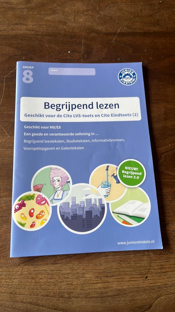 Junior Einstein Begrijpend Lezen Groep 8, Ophalen of Verzenden, Zo goed als nieuw, Overige niveaus, Nederlands