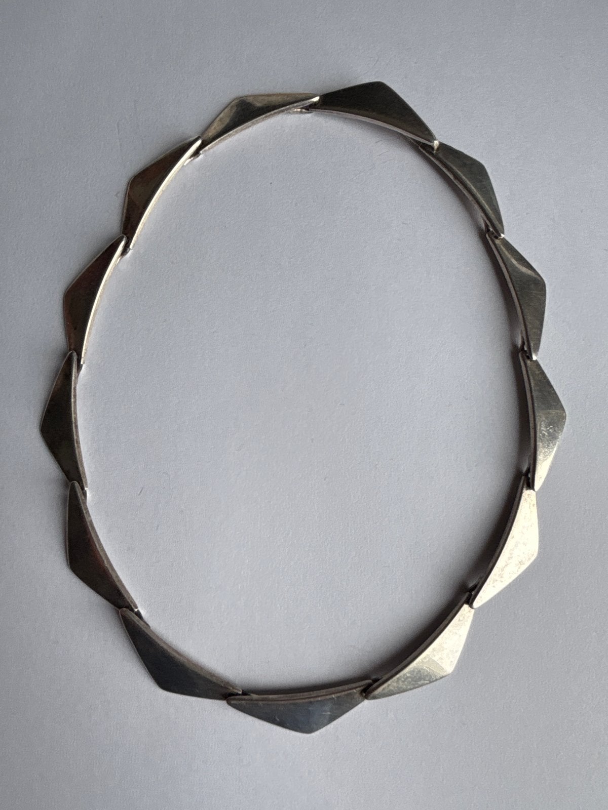 Hans Hansen Georg Jensen Deense zilveren ketting, Verzenden, Zo goed als nieuw, Zilver