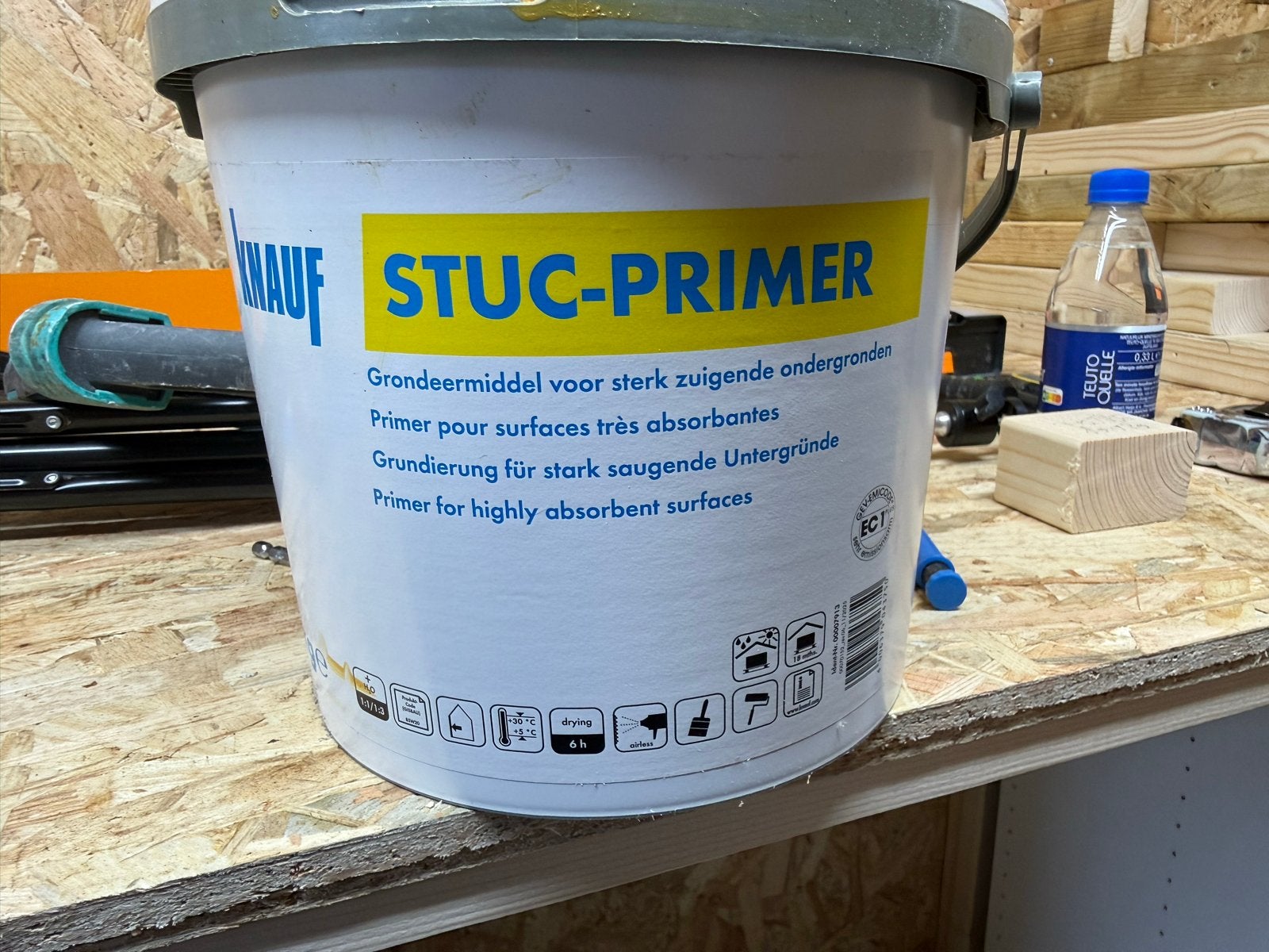 Knauf Stuc-Primer Universeel Grondverf voor Sterk Zuigende O, Ophalen, Overige kleuren, Nieuw, Verf