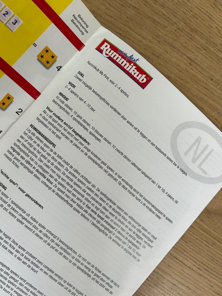 Rummikub Junior Goliath, Ophalen of Verzenden, Zo goed als nieuw