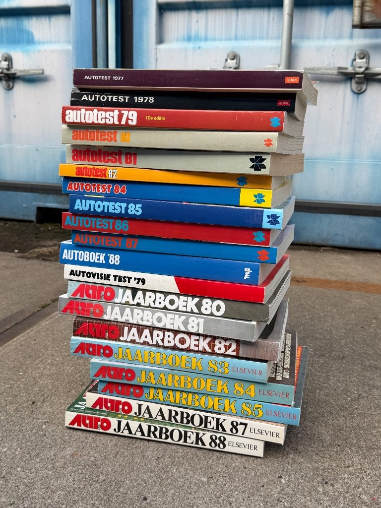 20 Autotest en Autovisie jaarboeken teab, alleen ophalen!, Ophalen, Zo goed als nieuw, Algemeen