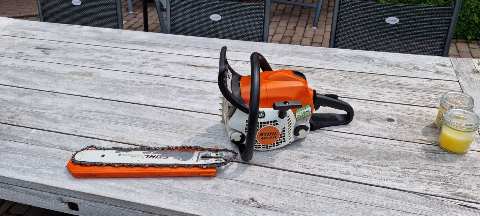 stihl kettingzaag MS 211/C, Ophalen