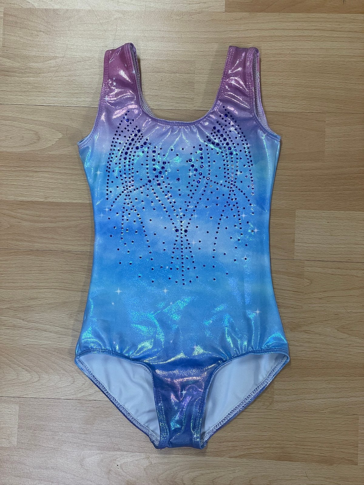 Nieuw blauw/roze turnpak - maat 146/152, Nieuw, Ophalen of Verzenden, Roze, Turnpak(je)