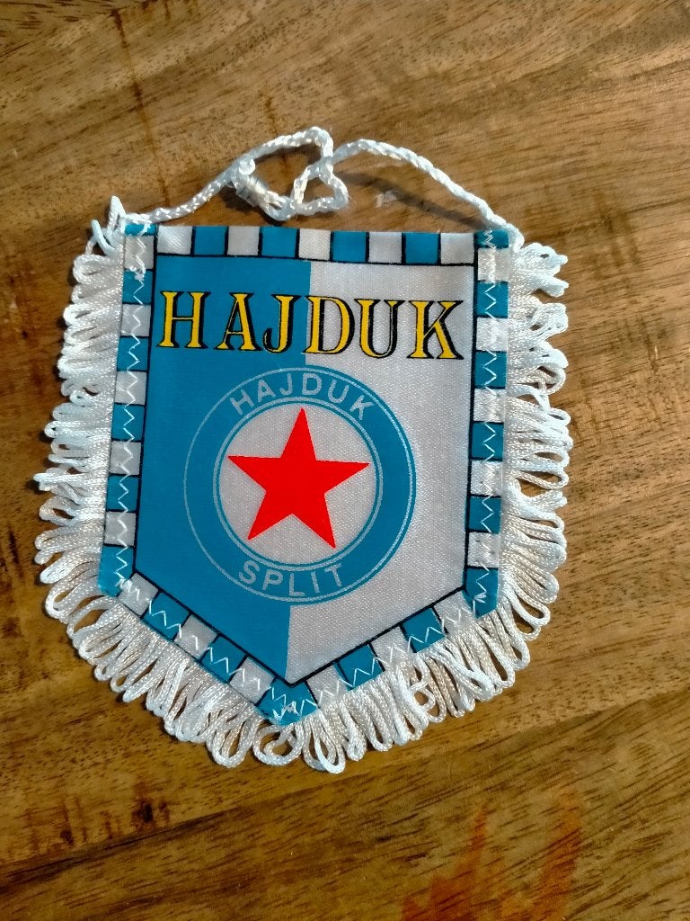 Hajduk Split voetbal vintage sport club vaantje vaan, Verzenden, Gebruikt, Buitenlandse clubs, Vaantje of Sjaal