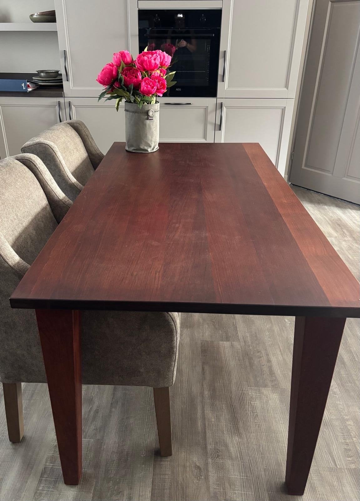 Jatoba Hardhouten Eettafel - Joop van Arnhem Design, Ophalen, Gebruikt, 50 tot 100 cm, 150 tot 200 cm