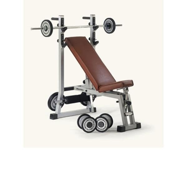 TechnoGym Pratica Halterbank, Ophalen, Zo goed als nieuw, Fitnessbank