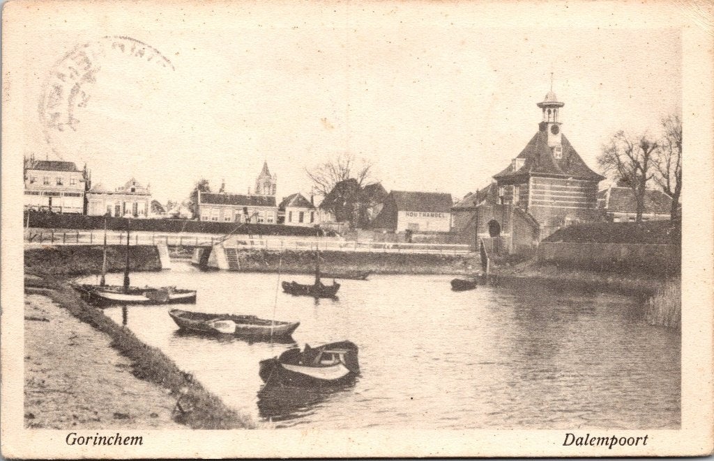 Gorinchem - 12 antieke ansichtkaarten II, Verzamelen, Verzenden, Voor 1920, Gelopen, Zuid-Holland
