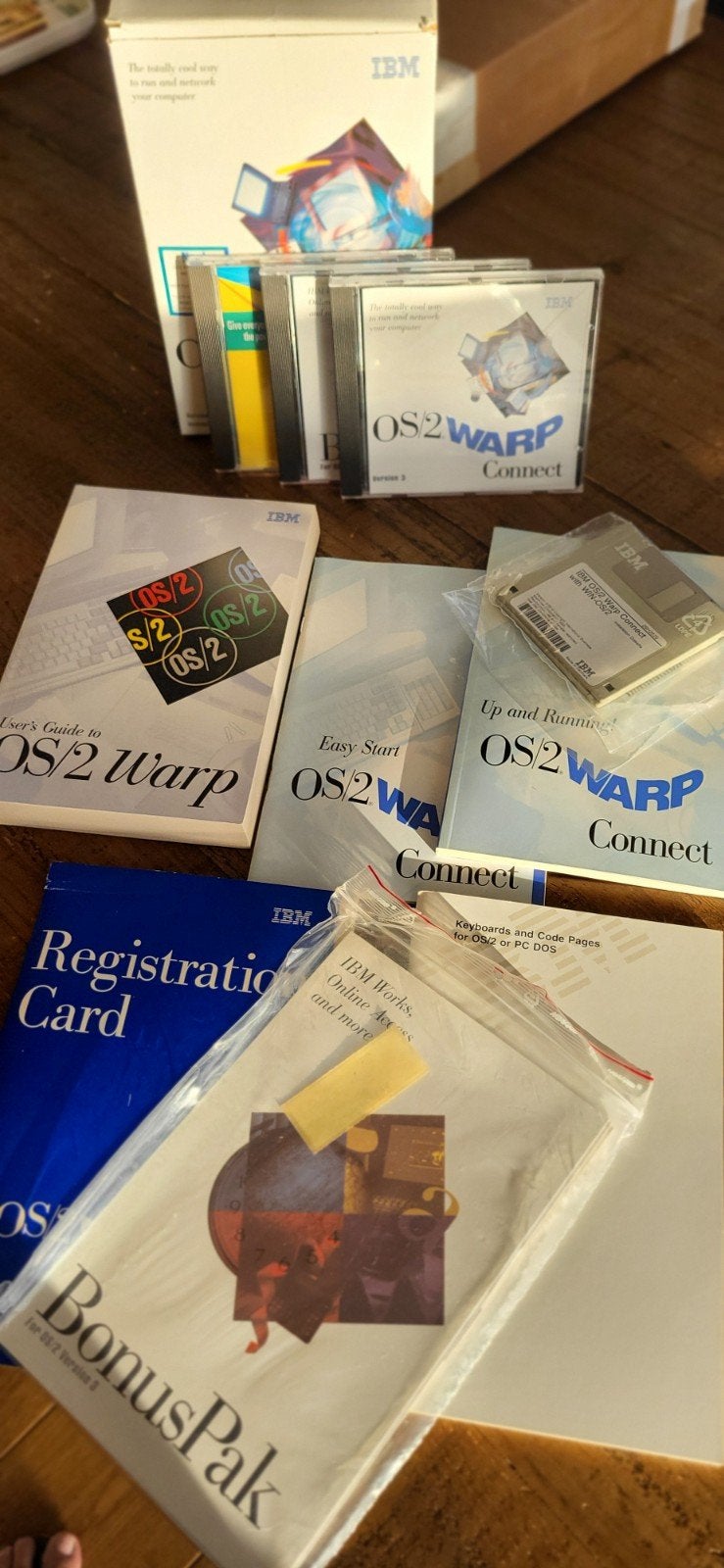 IBM OS/2 Warp Connect - Compleet pakket met handleidingen, Ophalen of Verzenden, Zo goed als nieuw, Windows