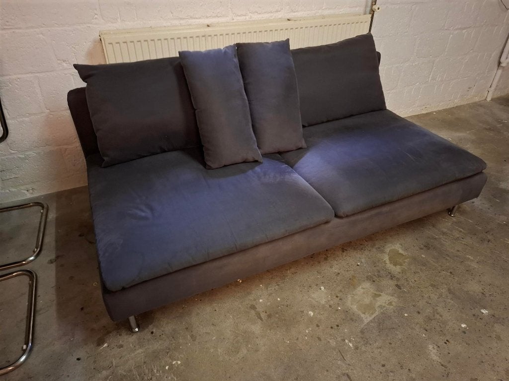 IKEA bank blauw, Huis en Inrichting, Ophalen, Gebruikt, Hoekbank, Driepersoons