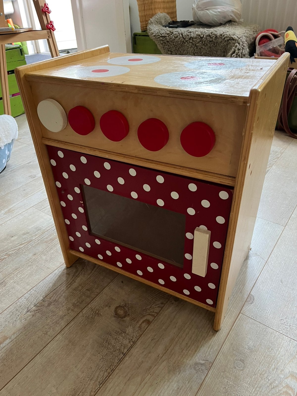 Houten gasfornuis, Kinderen en Baby's, Speelgoed | Speelkeukens, Ophalen, Gebruikt