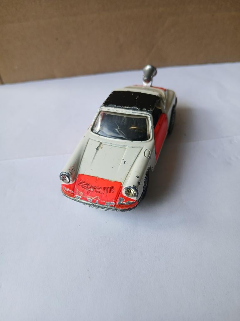 Porsche 911S targa Rijkspolitie.  Corgi toys, Ophalen of Verzenden, Auto, Corgi