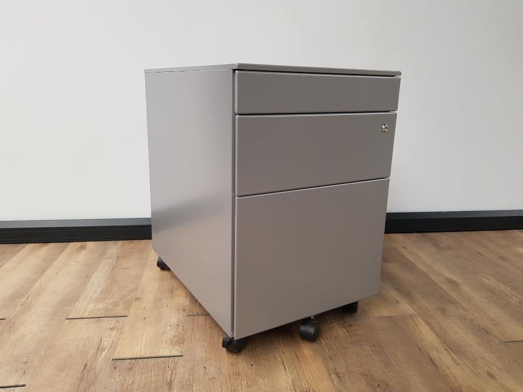 Metalen ladeblok dossierlade + pennenlade (Aluminium), Huis en Inrichting, Kasten | Ladekasten, Ophalen, Minder dan 50 cm, Gebruikt
