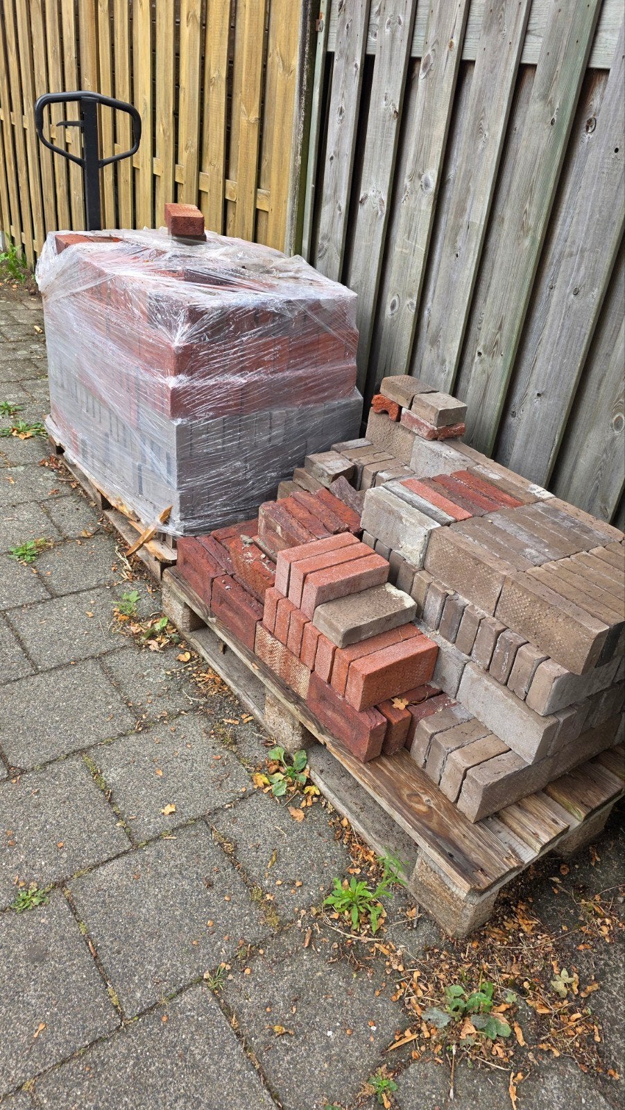 metselstenen, Ophalen, Bakstenen