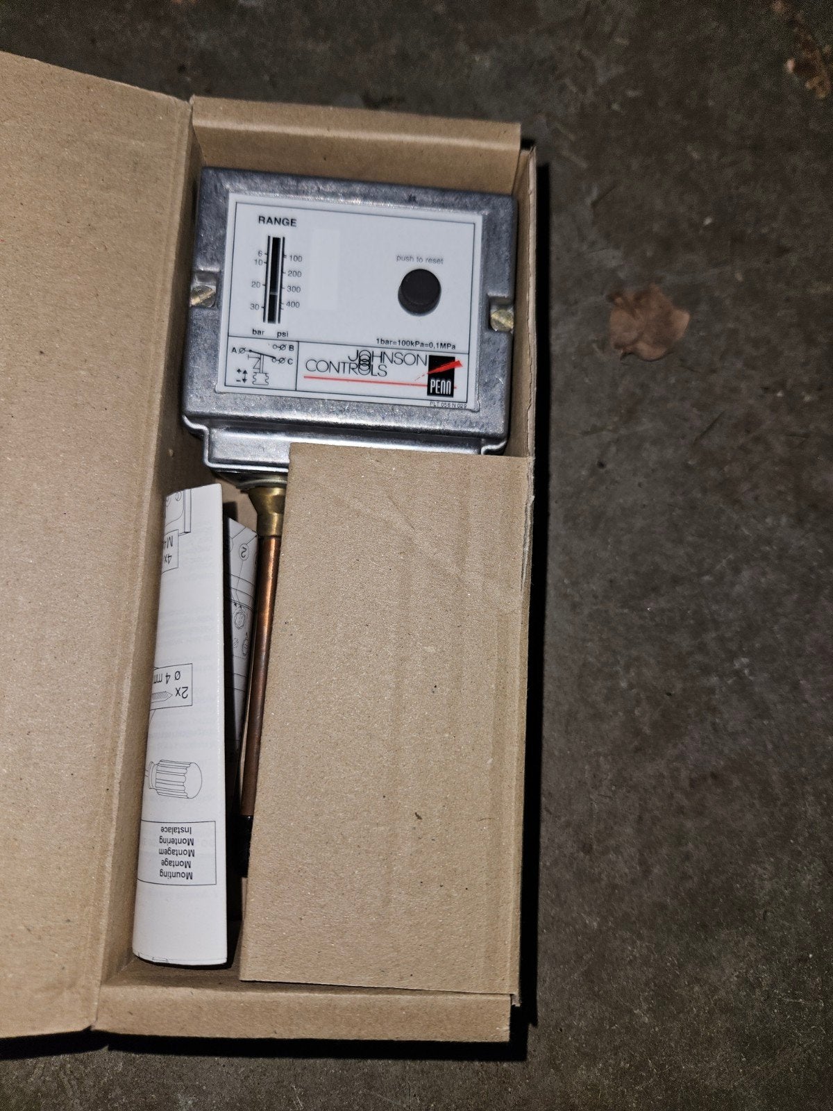 Johnson Controls P77BEB-9850 Drukregelaar Nieuw, Ophalen of Verzenden, Nieuw