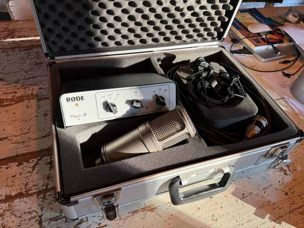 RÖDE CLASSIC II superbe top microfoon set NIEUWSTAAT!, Ophalen, Zo goed als nieuw, Studiomicrofoon