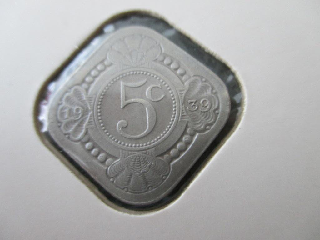 5 cent 1939, Ophalen of Verzenden, Koningin Wilhelmina, 5 cent, Losse munt