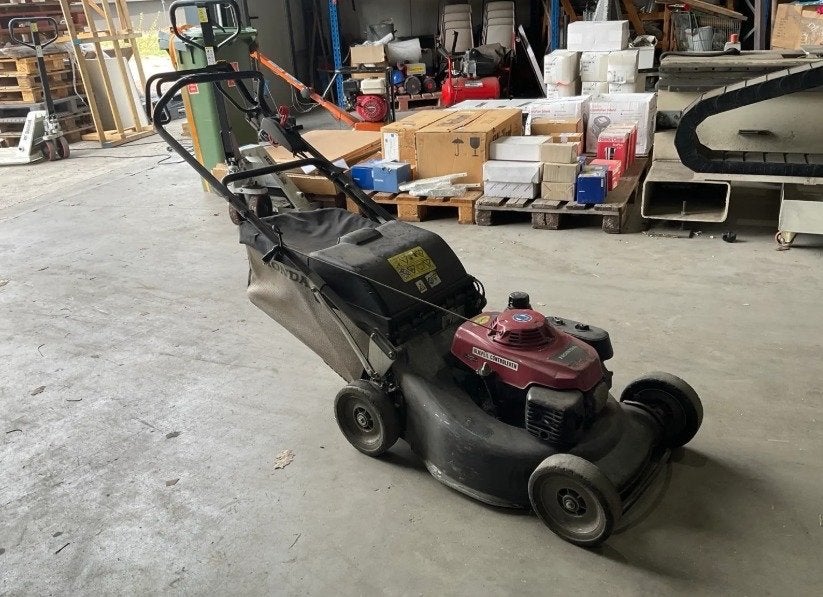 Honda HRB 536 HXE Benzine Grasmaaier met Opvangzak, Cirkelmaaier, Gebruikt, Ophalen of Verzenden, 50 cm of meer