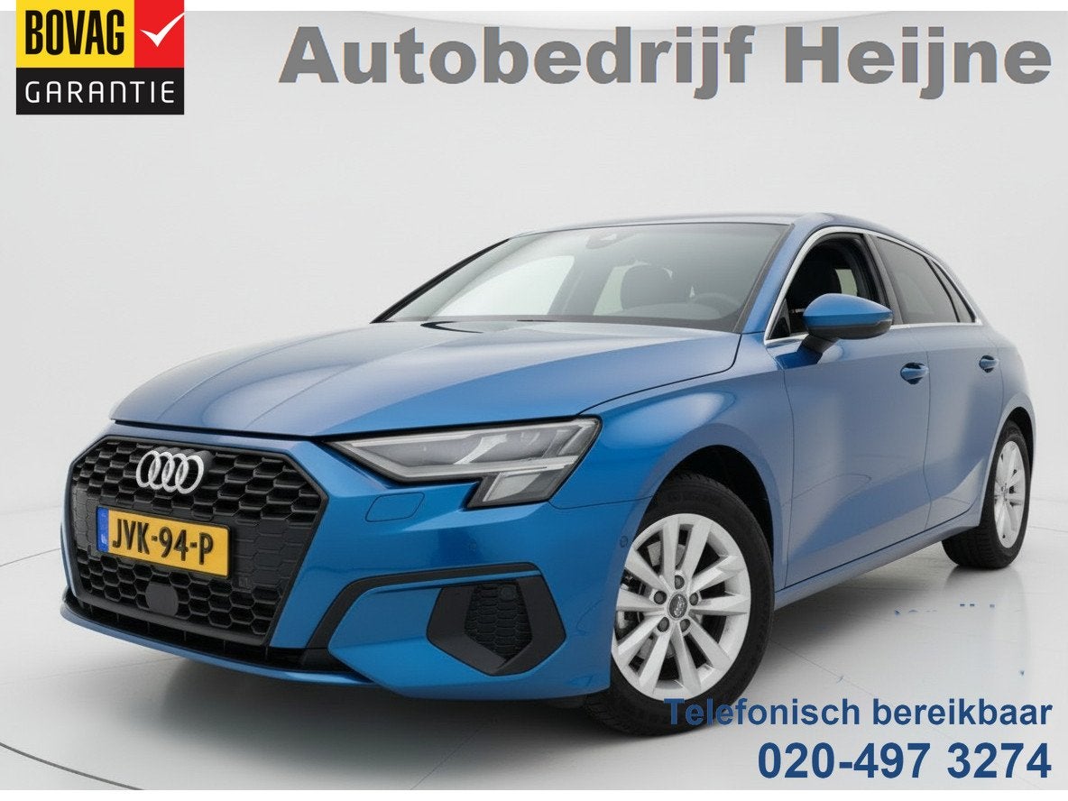 Audi A3 Sportback 30 TFSI PRO LINE VIRTUAL/NAVI/CRUISE/CARPL, Auto's, Audi, 1195 kg, Gebruikt, Blauw, Origineel Nederlands