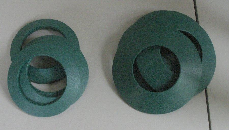 Groene afdekplaten - afdekplaatjes - rozetten - kunststof, Ophalen of Verzenden, Nieuw