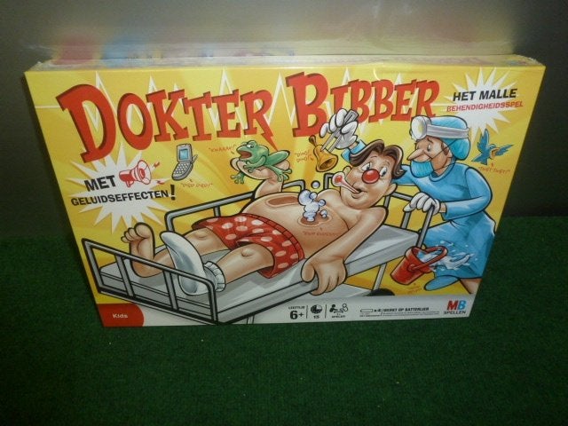 NIEUW super leuk actiespel DOKTER BIBBER, Hobby en Vrije tijd, Gezelschapsspellen | Overige, Een of twee spelers, Ophalen of Verzenden