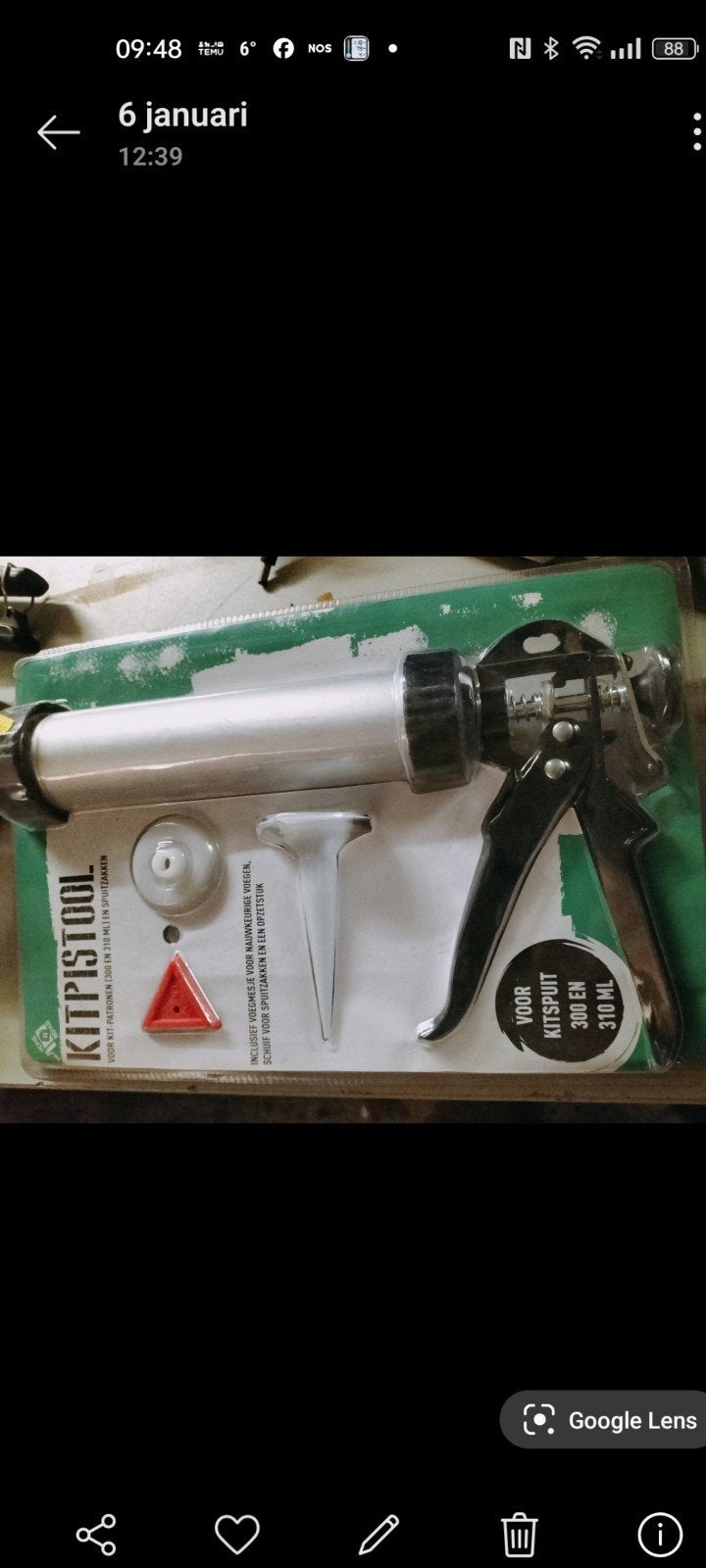 Nieuwe Kitspuit voor 300 en 310 ml kokers, in verpakking, Ophalen, Nieuw, Kitspuit