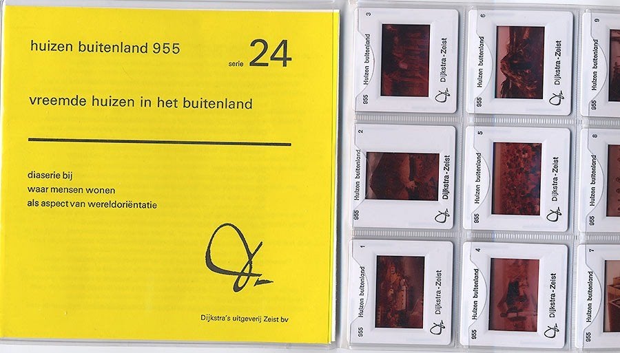 9 Vreemde huizen in het buitenland Woonboot Tent Hut Vakwerk, 1960 tot 1980, Foto, Zo goed als nieuw, Buitenland