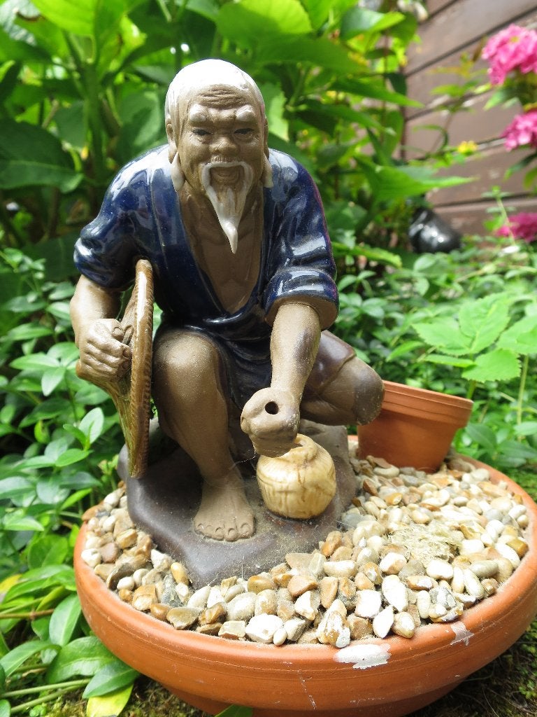 mooi handgemaakt beeld uit terracotta  18 cm, Antiek en Kunst, Ophalen of Verzenden