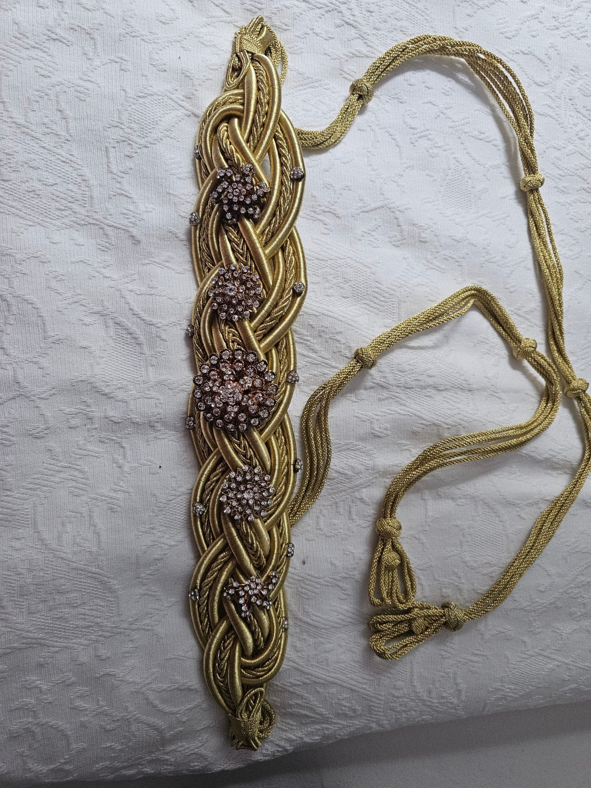 Elegante Marokkaanse Riem met Strass - Goudkleurig, Kleding | Dames, Ophalen of Verzenden