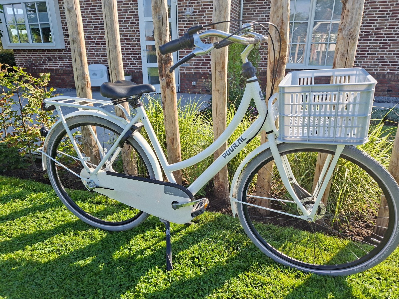 Prachtige Gazelle Puur NL 28 inch dames of meisjesfiets., Fietsen en Brommers, Ophalen, Terugtraprem, 53 tot 56 cm, Versnellingen