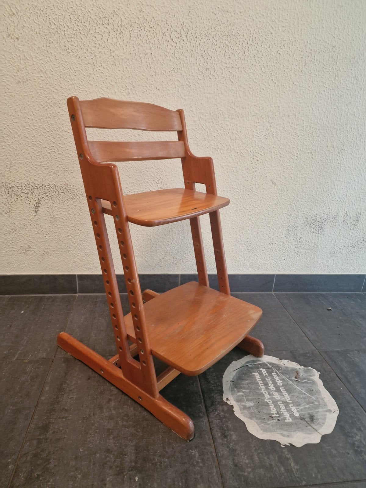 Houten meegroeistoel, trip trap stoel, Ophalen, Gebruikt, Meegroeistoel