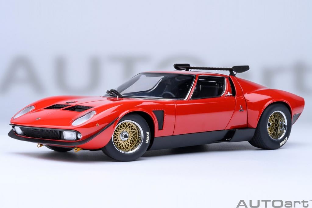 Autoart Lamborghini Miura JOTA SVR, Ophalen of Verzenden, Zo goed als nieuw, Autoart