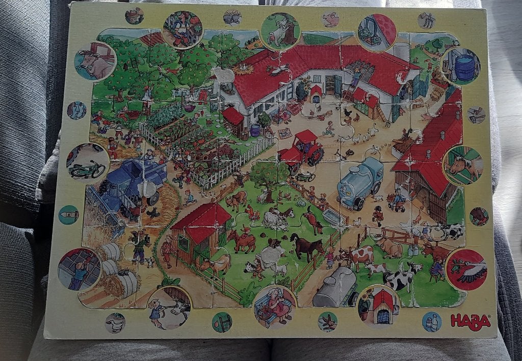 Boerderij puzzel 24 stukjes, Ophalen of Verzenden, 10 tot 50 stukjes, Gebruikt, 2 tot 4 jaar