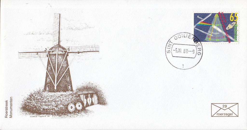 Roerzegel-enveloppe – Sint Odiliënberg – nummer 29, Verzenden, Envelop