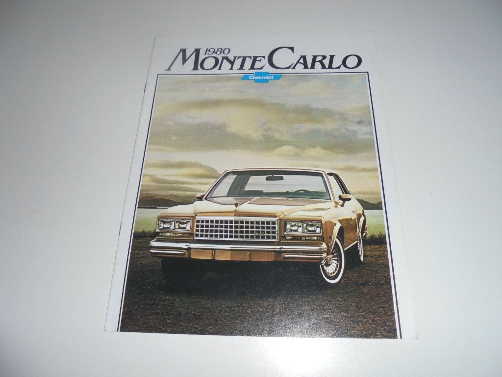 brochure Chevrolet Monte Carlo  1980, Ophalen of Verzenden, Nieuw, Chevrolet