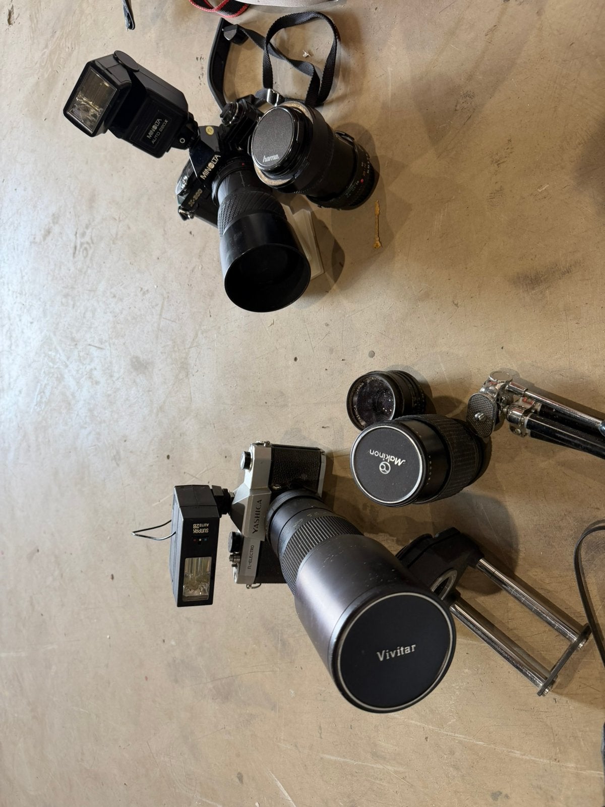 2 x camera oude camera's, Ophalen, Zo goed als nieuw, Compact, Overige Merken