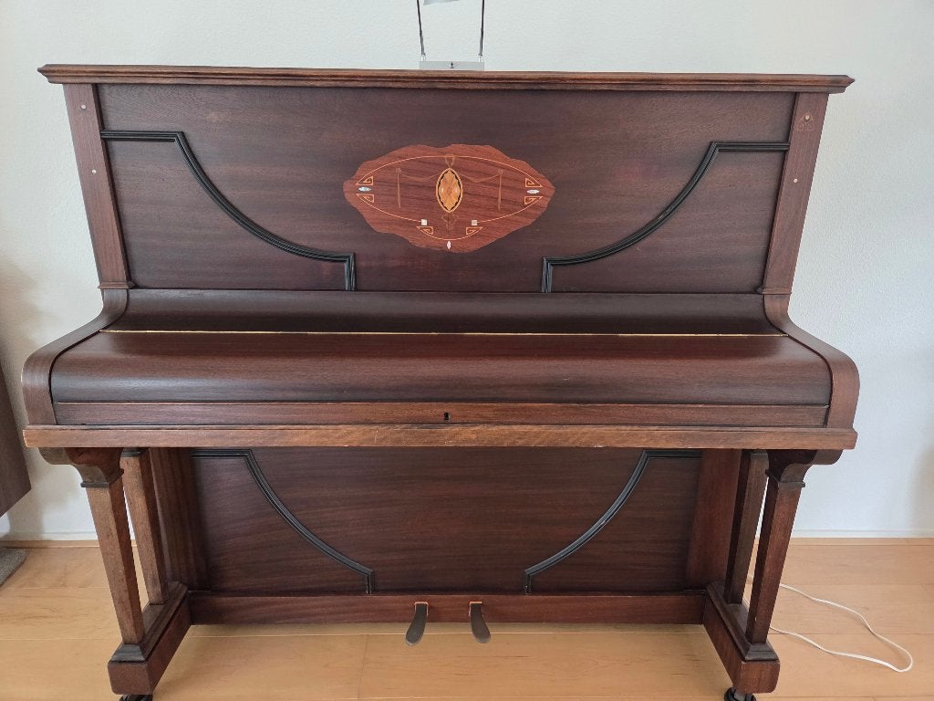 (Studie)piano, Ophalen, Gebruikt, Bruin, Piano