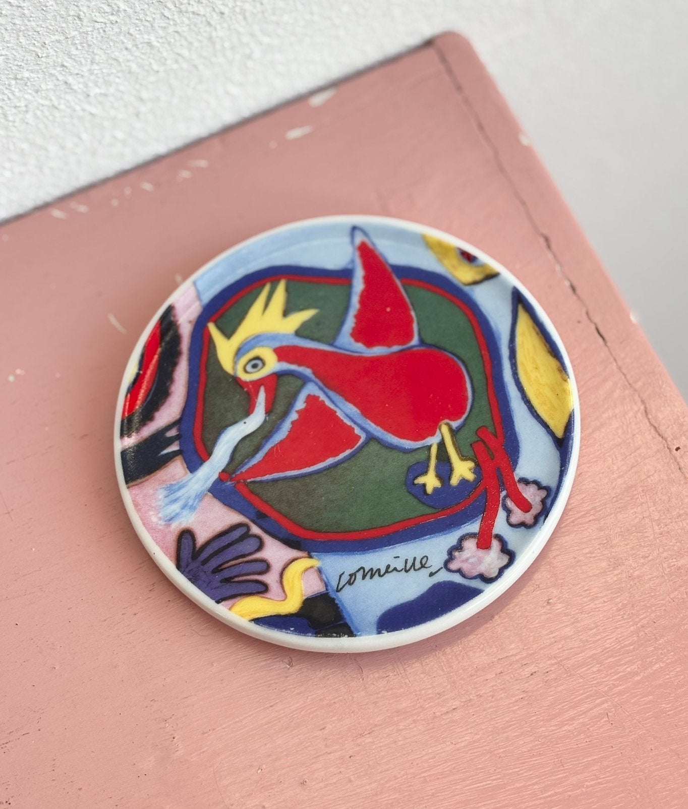 Corneille 'Vuurvogel' Keramisch Bordje, Ophalen
