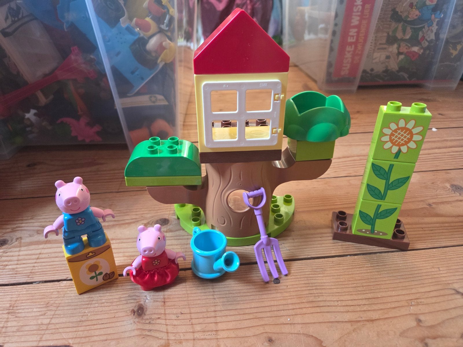 Duplo Peppa Pig boomhut 10431, Overige thema's, Ophalen of Verzenden, Zo goed als nieuw, Compleet