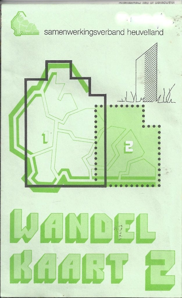 V151 wandelkaart heuvelland deel 2 ( plattegrond ) ---, Ophalen of Verzenden, Gelezen, 2000 tot heden, Landkaart