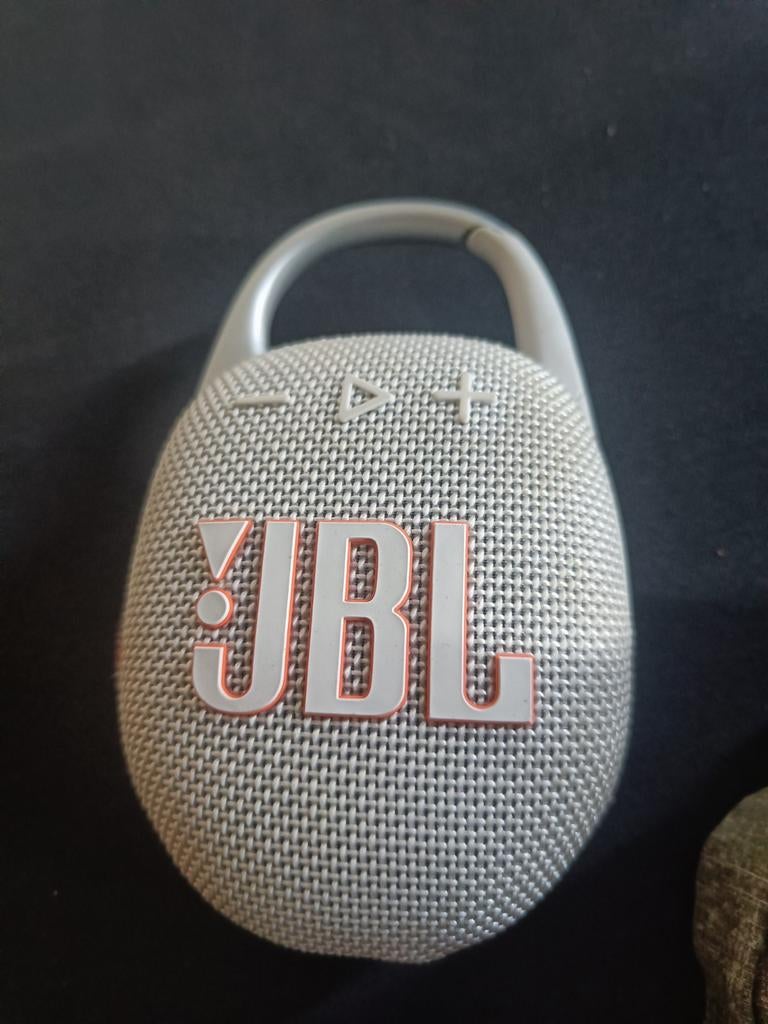 JBL Clip 5 Draagbare Bluetooth Speaker - Wit, Audio, Tv en Foto, Luidsprekers, Ophalen, JBL, Overige typen, Zo goed als nieuw