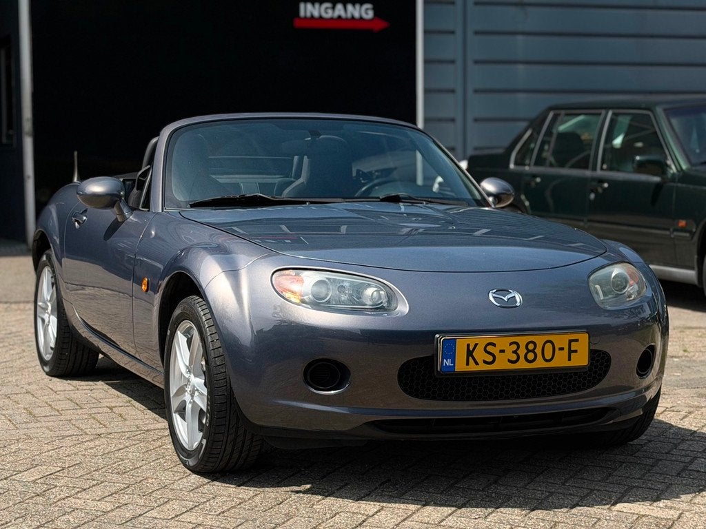 Mazda MX-5 1.8 Exclusive CABRIO | AIRCO/CARPLAY | KEURIGE AU, Gebruikt, Zwart, 4 cilinders, Cabriolet