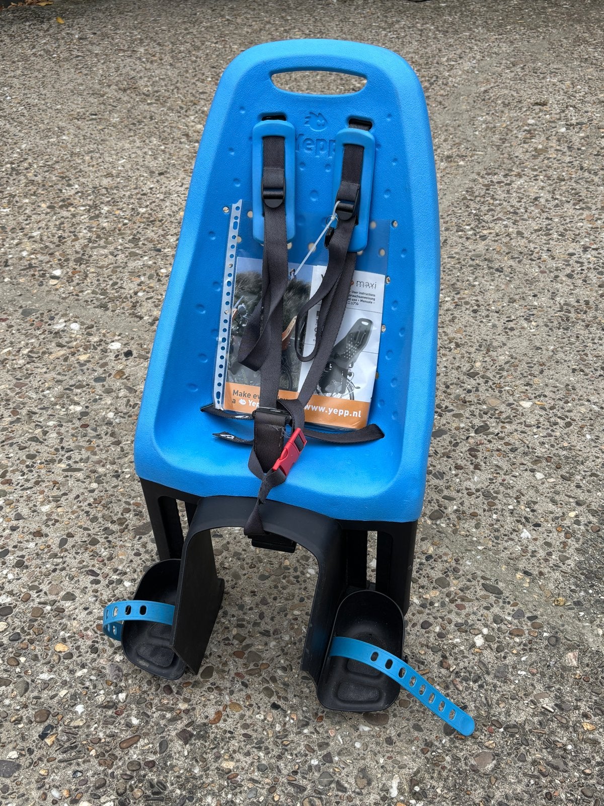 Yepp Maxi fietszitje blauw - Achterzitje, Ophalen, Achterzitje, 9 t/m 36 kg, Gebruikt