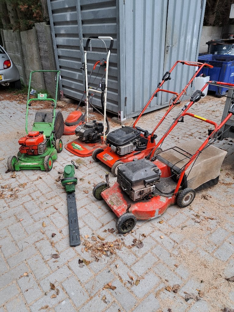 diverse opknappers tuinmachines of voor export/onderdelen, Ophalen, Gebruikt, 50 cm of meer, Benzine-grasmaaier