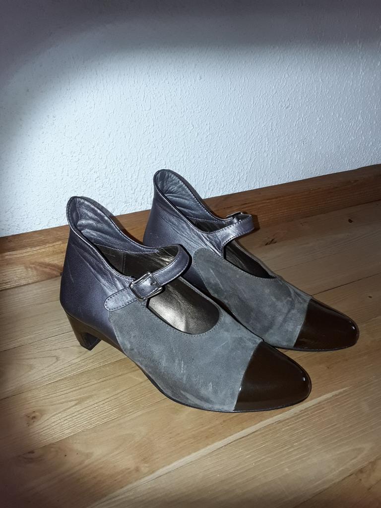 Donkergroene tot bruine Jan Jansen schoenen mt 36, Jan Jansen, Ophalen of Verzenden, Zo goed als nieuw, Groen