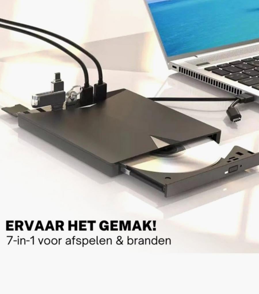 Tekoop snelle 7 in 1 brander met lege dvd's Bieden, Computers en Software, Optische drives, Ophalen, Dvd, Nieuw, Windows